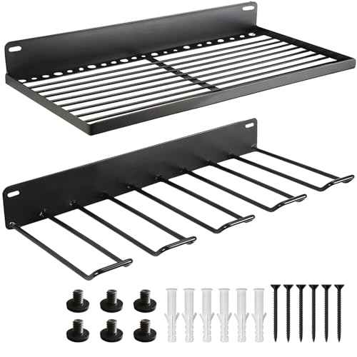 Resin Storage Shed Shelf, Wall Mounted Storage Basket Shed Accessory Set with Bolts, Compatible with Suncast Sheds, Garage Power Tool Rack, Easy Installation