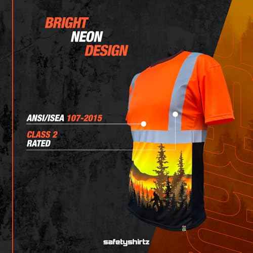SafetyShirtz Men's SS360 ANSI Class 2 and 3 Graphic Tees and Long Sleeve Tees