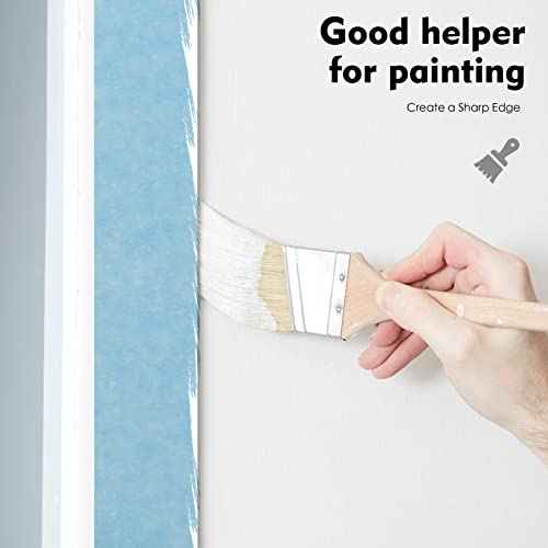Light Blue Painters Tape,2 inch x 60 Yards - Medium Adhesive Masking Tape for Painting,Labeling,DIY Crafting,Decoration and School Projects