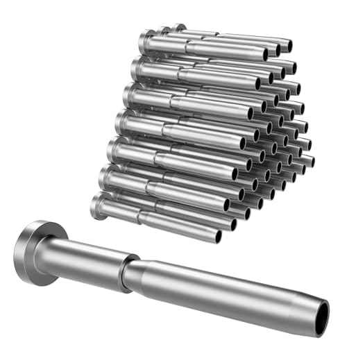 BLIKA 30 Pack 3/16" Invisible Cable Railing kit, T316 Stainless Steel Invisible Receiver and Swage Stud End for 3/16 Inch Cable Railing, Deck Stair Threaded End Fitting for 2"x2" Wood & Metal Posts