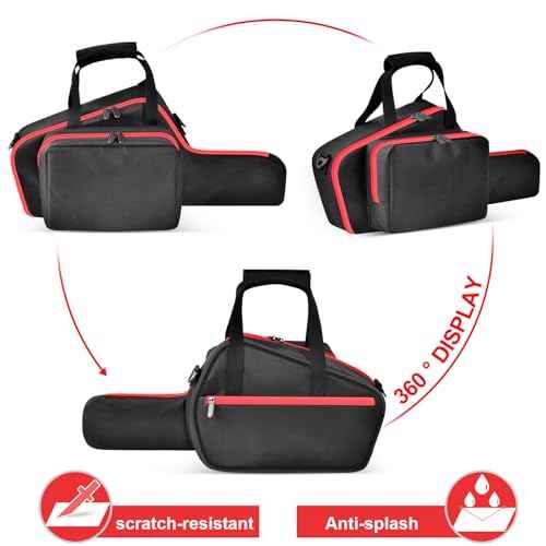 Chainsaw Case Cover Compatible with Milwaukee Electric Tool M18/ M12/ CRDLSS 12V Fuel Hatchet Pruning, Cordless Chainsaw Kit Bag for Mini Saw Pruner Sawzall, Batteries and Charger (Box Only)