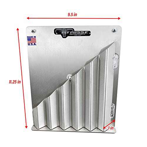 Pit Posse 544 Cable Zip Tie Storage Holder Rack Aluminum Enclosed Race Trailer Shop Garage Storage Organizer-Made in USA