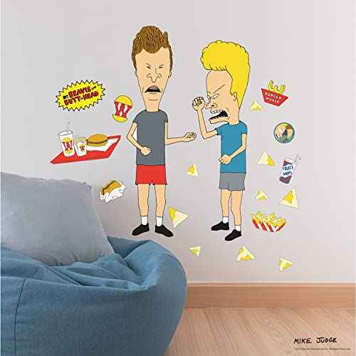 RoomMates RMK5267GM Beavis and Butt-Head Peel and Stick Giant Wall Decals