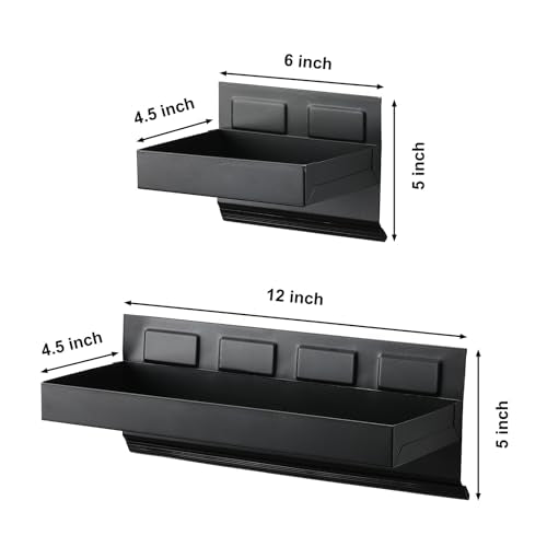 Mayouko Magnetic Toolbox Shelf, Tray and Holder, 4-Piece Magnetic Toolbox Tray Set Tool Box Cabinet Side Shelf Storage, Workshop
