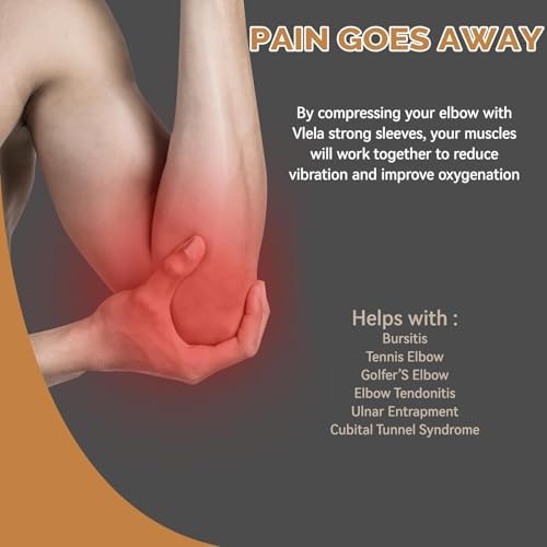 Copper Elbow Sleeve,Elbow Compression Sleeve, Elbow Brace For Tendonitis and Tennis Elbow,Golfers, Arthritis, Bursitis. Elbow Pain Relief,Weightlifting, Fit for Men & Women