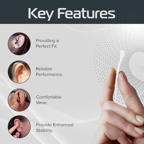 GN Resound Compatible Sport Lock for ONE/Omnia/NEXIA/SAVIA/Vivia - Pack of 10 Retention Tail for Hearing Aids