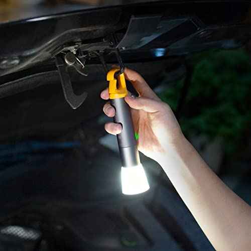 HOTO Flashlight Lite, Zoomable, LED, USB-C Rechargeable, 1000 Lumens, 5 Modes (SOS & Strobe), Tactical & Portable Handheld Flash Light for Camping, Emergencies, Home Use, etc