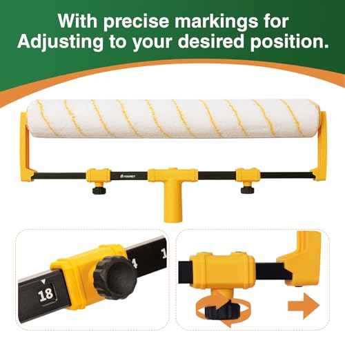 Voomey 18" Paint Roller kit£¬9 Piece 18 inch Paint Roller£¬18 Paint Roller Tray with Liner,Microfiber Paint Roller,Paint kit for House Painting