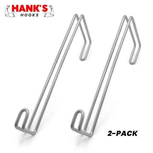 Over The Wall Concrete Cinder Cement Block Wall Outdoor No Drill Fence Hooks Hangers - Extra Long Large Rafter Ladder Pool Equipment Pole Hooks Hangers for Planters Hoses Horse Tack Room Organization