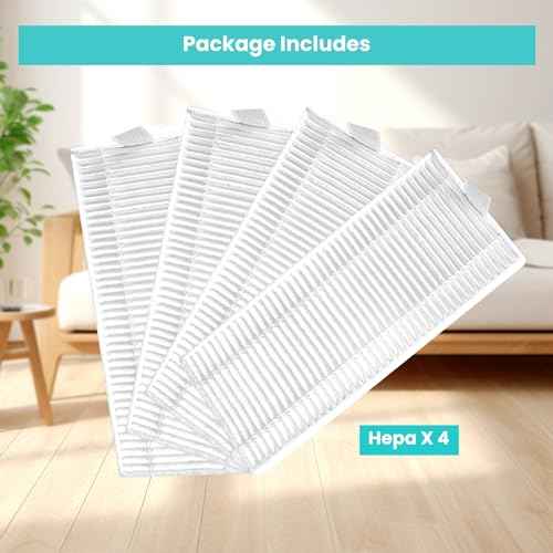 Lefant 4PCS Hepa Filter Replacement Accessories for Lefant M310/M320 Robot Vacuum Cleaner