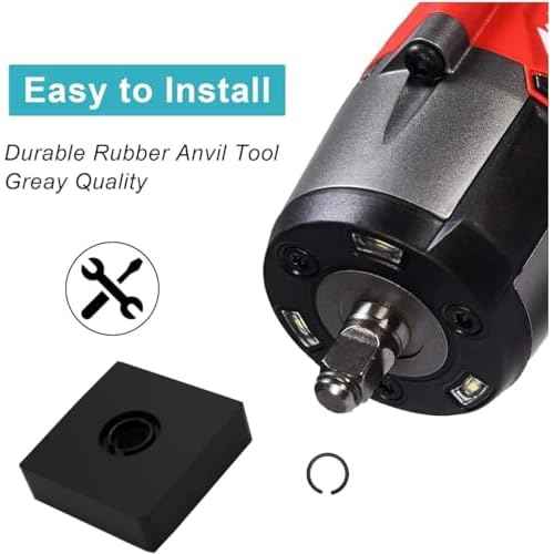 3/8" Impact Retaining Ring Clip with O-Ring & Anvil Tool - Compatible with Milwauke*e Cordless Impact Wrench - 8 Sets Replacement Retainer Ring Kit (M18/M12)