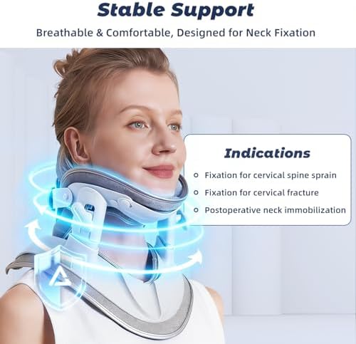 Zenopax Neck Stretcher Cervical Traction, Adjustable Cervical Neck Traction Device, Neck Brace for Neck Pain Relief and Support, Ergonomic Design for Home, Office & Travel Use