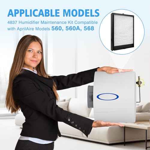4837 Humidifier Maintenance Kit, Compatible with Models 560, 560A, and 568, Includes Water Panel (35) and Other Components Required for Replacement.
