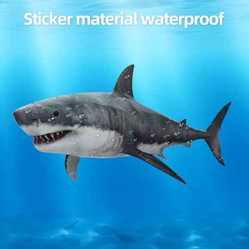 8 Pieces of Shark Wall Stickers for Marine Animals, Easy to Peel and Post, Suitable for Children's Bedrooms, Classrooms, and Parties