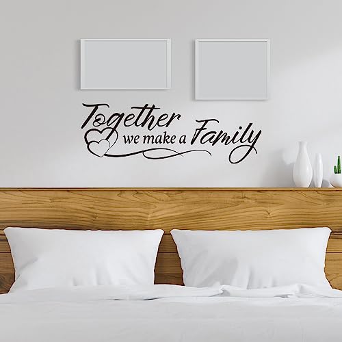 Vancetyno Together We Make A Family Vinyl Wall Decal Inspirational Sayings Wall Art Living Room Decal Home Decoration