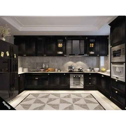 Abyssaly Black Wood Peel and Stick Paper 17.7In X 590 in Decorative Self-Adhesive Contact Paper Film for Furniture Easy to Clean Thickening Upgrade Increase Stomata and Reduces Bubble Generation