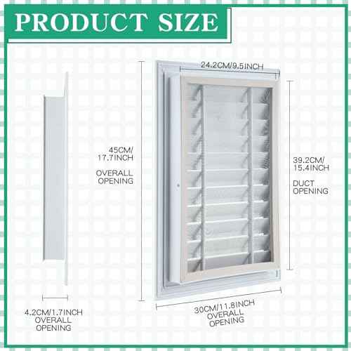 Gisafai 2 Pcs 12" x 18" Gable Vent Aluminum Alloy Wall Vents Shed Attic Window with Screen Return Air Grill with Screws, for Ventilation Exterior Doors Wall House (White)