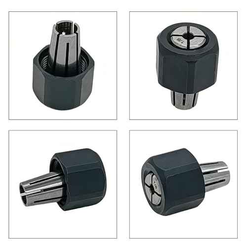 48-66-0975 48-66-2486 Replace for Milwaukee 14-46-0167 48-68-0031 Collet Nut 2485-20 2486-20 48-66-0974 1/8" (3.175mm) Collet 48-66-0985 Routers Self-Releasing Collet Chuck and Locking Nut Assembly