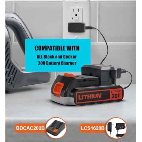 Replacement for Black and Decker 20V Lithium Battery,Compatible with Weed Eater 20V LBXR20 LB2X4020 LBXR2020-OPE LBXR20-OPE2 LBXR20B-2 LB2X3020-OPE LBXR20BT 20 Volt Max Power Tools
