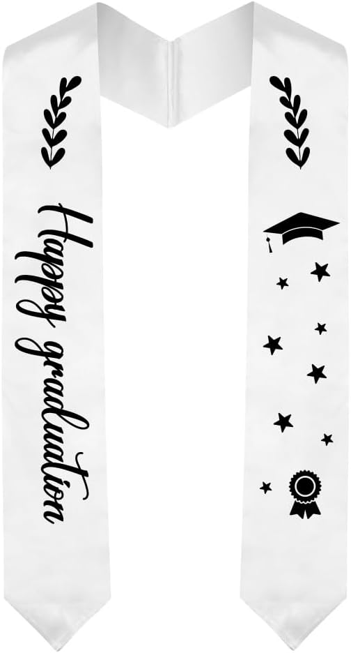 Graduation Stole Graduation Sash Unisex Adults Class of 70'' Stoles for Academic and Choral Ceremony