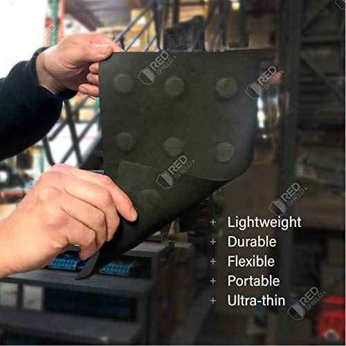 RED SHIELD Flexible Pad with Magnets, Tool Holder, Set of 2, Keep Tools Nuts Bolts Screwdrivers & All Other Parts Organized with Strong Mag Tray, 11.61 x 8 inches, No More Dropping Down or Misplacing
