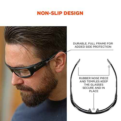 Ergodyne Skullerz ODIN Anti Scratch Safety Glasses, Anti-Fog, ANSI z87.1
