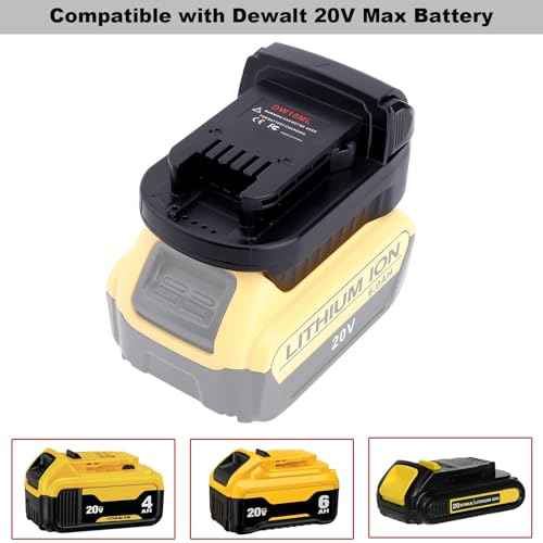 Adapter Compatible with Dewalt 20V Max Battery to Replacement for M-18 18V Battery, DW18ML Adapter Compatible with Mil-Waukee 18V Cordless Power Tools
