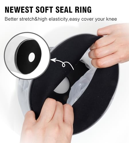Knee Cast Cover for Shower, Waterproof Bandage Cast Protector for Knee Replacement Surgery, Wound, Burns Reusable Watertight Protection