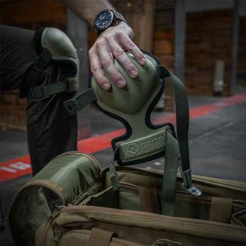 GRITR Tactical Knee Pads for Work, Hunting, Construction, Gardening, Paintball w/Foam Padding, Hard Shell & Adjustable Straps - Heavy Duty Professional Knee Protectors for Men & Women