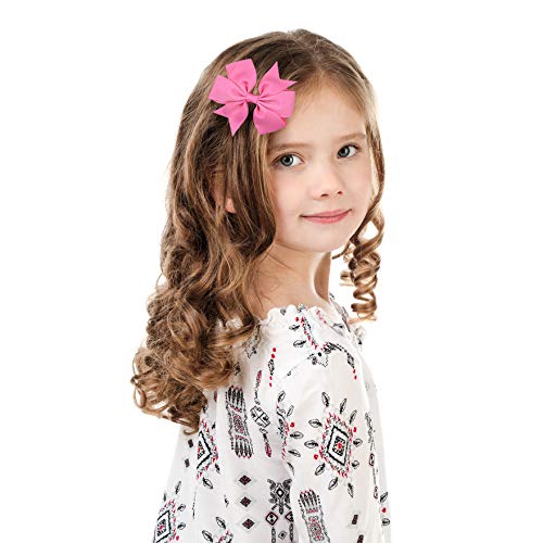 Choicbaby 40pcs Baby Girls Grosgrain Ribbon Pinwheel Hair Bows Alligator Clips Hair Pins Barrettes for Toddler Infants Newborn