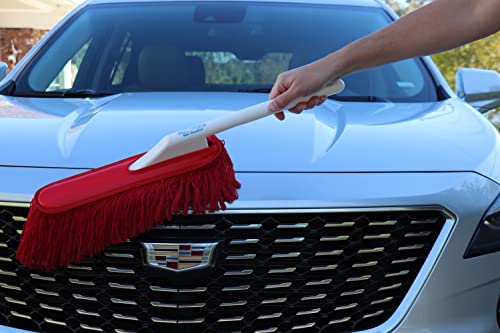 The Original California Car Duster Detailing Kit with Plastic Handle, Model Number: 62445 , Red