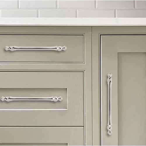 khtumeware 10 Pack 6-1/4 Inch(160mm) Polished Nickel Cabinet Pulls Drawer Pulls Kitchen Cabinet Hardware Zinc Pulls for Dresser Drawers.