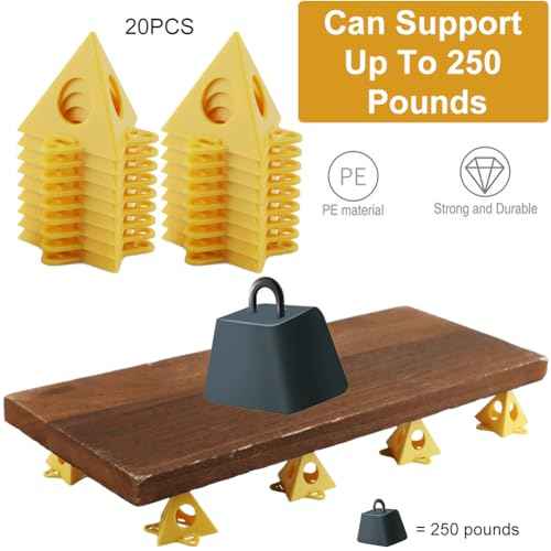 EMVANV 20pcs Painters Cone Stands, Woodworking Furniture Door Risers Painters Stand, Mini Cone Paint Stands for Canvas and Door Risers Support, Paint Pouring Suppliers, Canvas Stand(size:20pcs)