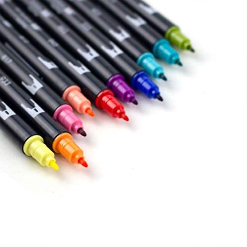 Tombow Dual Brush Pen Art Markers (10-Pack, Retro)