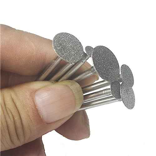 ?????? ???? 7 Pcs T Shape Diamond Burr - 1/8'' Shank Mini Channel Carving Diamond Burs Stone Carving Bits for Rotary Tools Includes Dremel