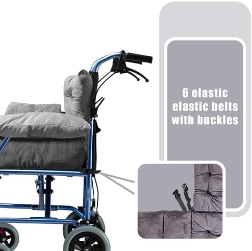 Big Hippo Wheelchair Seat Cushions, Comfortable Wheelchair Cushions for Pressure Relief, Soft Wheelchair Seat Cushions Pain Relief -17 ×17 Inches - Gray