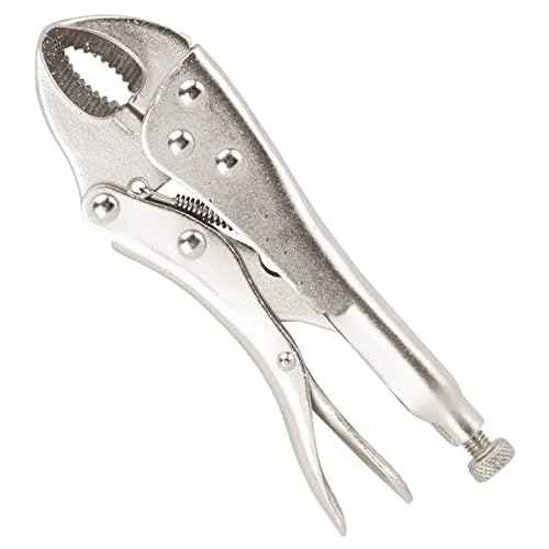 Edward Tool Curved Jaw Locking Pliers - Vulcan Forged Carbon Steel Vise Grips - Hardened Milled Jaws for Maximum Grip - Built in Wire Cutter - Classic Trigger Release (1, 5")