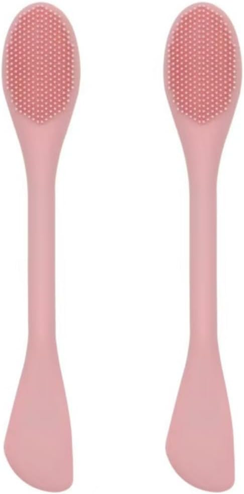 Silicone Cleansing Brush 2pcs(Pink),Mask Applicator and Skincare for Pore CleansingÃ¯Â¼ÂExfoliating Face Scrubber,Makeup Removal Brush
