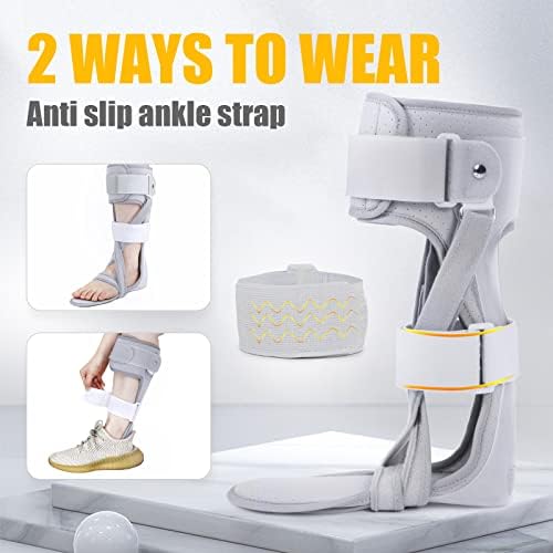 AFO Foot Drop Brace Ankle Foot Orthosis Medical Afo Walking with Shoes for Stroke Hemiplegia (XL-Right)
