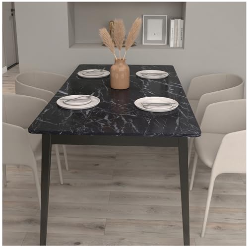 Black Marble Peel and Stick Wallpaper Black Marble Contact Paper Self-Adhesive and Removable Vinyl Wallpaper Waterproof Contact Paper for Cabinets Countertops Wall Covering 11.8"x78.7"