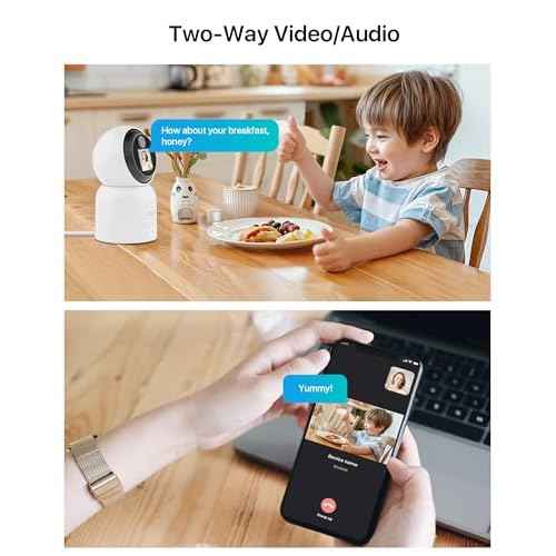 ZOSI 4K Pan/Tilt Smart Security Camera Indoor,Plug in 2.4/5GHz WiFi Camera,2 Way Video, Motion Tracking,8MP Baby/Pet Dog Monitor with Phone app, C519M8 360¡ÆView Home Cam, Cloud & Memory Card Storage