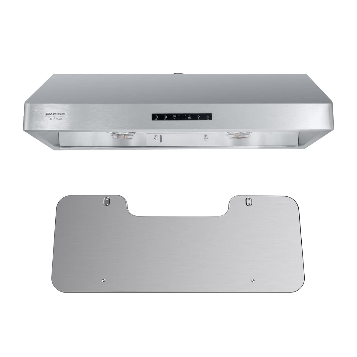 Pacific Trusteam Under Cabinet Hood SC8830BS Bundle with Pacific SUS304 Deflector Boardâ¦