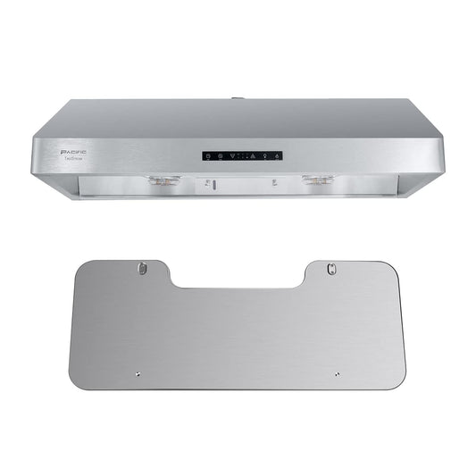 Pacific Trusteam Under Cabinet Hood SC8830BS Bundle with Pacific SUS304 Deflector Boardâ¦
