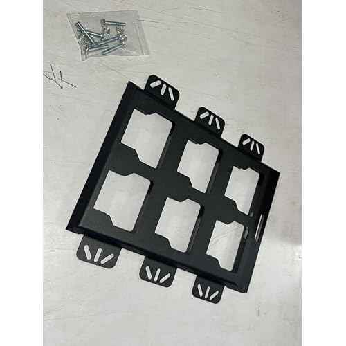 for milwaukee packout wall mount Packout Mounting Plate, Metal Base for Milwaukee Toolboxes, milwaukee mounting plate Wall or Floor Mount (1 Half Width Black)