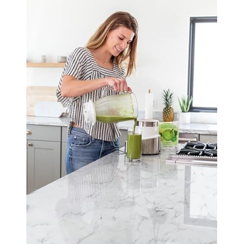 Safiyya Marble Contact Paper Peel and Stick Wallpaper Granite White and Grey Wallpaper for Kitchen Countertop Cabinet Furniture Self Adhesive Removable Wall Paper 118"¡¿15.7"