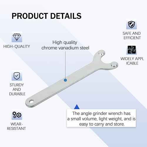 eaacaa 49-96-7215 Spanner Wrench for Milwauk-ee M18 Angle Grinder 2680-20,2780-20,2880-20,6117-30,6121-30,6124-30,6141-31,6142-31etc (1 PCS)
