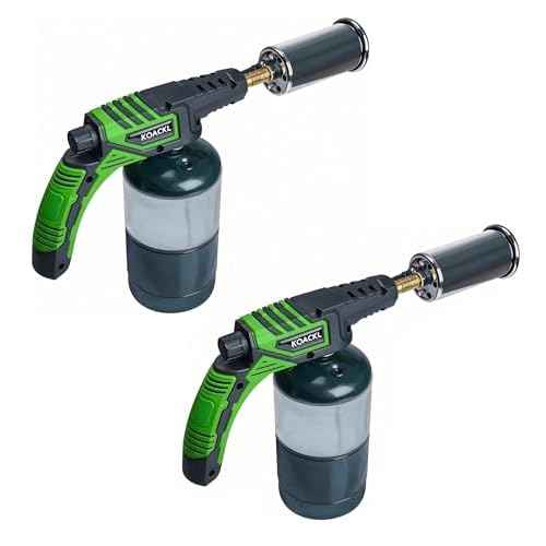 2 PCS Powerful Propane Torch Head, Campfire Starter, Charcoal Lighter, Welding Torch Head for Searing Steak, Soldering, Brazing, Stripping Paint(Tank Not Included)