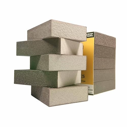 Huron Premium Precision Professional Sanding Sponge Assortment Pack 2 Each 5 Grits 60 to 220 (10 pc)