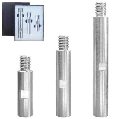 ?????????????? 5/8"-11 Thread Rotary Extension Shaft Set for Rotary Polisher Car Polisher Polishing Pads Backing Plate Electric Polisher 3pcs Angle Grinder Extension Connecting Rod