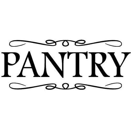 Pantry Vinyl Wall Decal Door Decals Wall Decor Home Decor Kitchen Decor Wall Art Quotes Letters for Home House Farm House Gifts Signs Inspirational (Pantry 4.25" X 11")